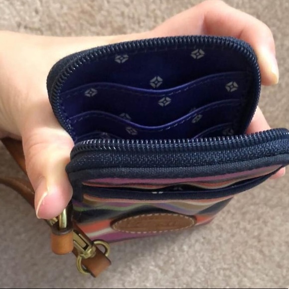 Fossil Multi-Color Striped ‘Keyper Wristlet’ - Picture 6 of 6